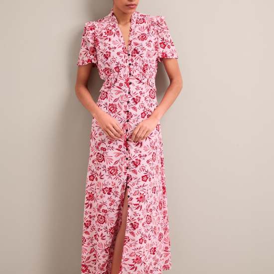 Liliana Cotton Blend Maxi Dres...