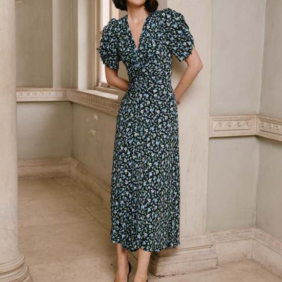 Ophelia Bias Cut Maxi Dress - ...